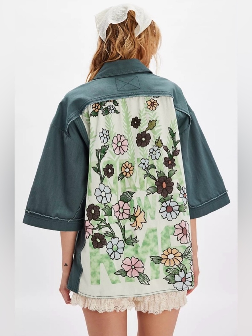 We The Free Pressed In Flowers Kimono